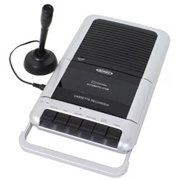 Jensen MCR100 Cassette Player And Recorder With One Touch, Jensen, Mfr#: MCR100